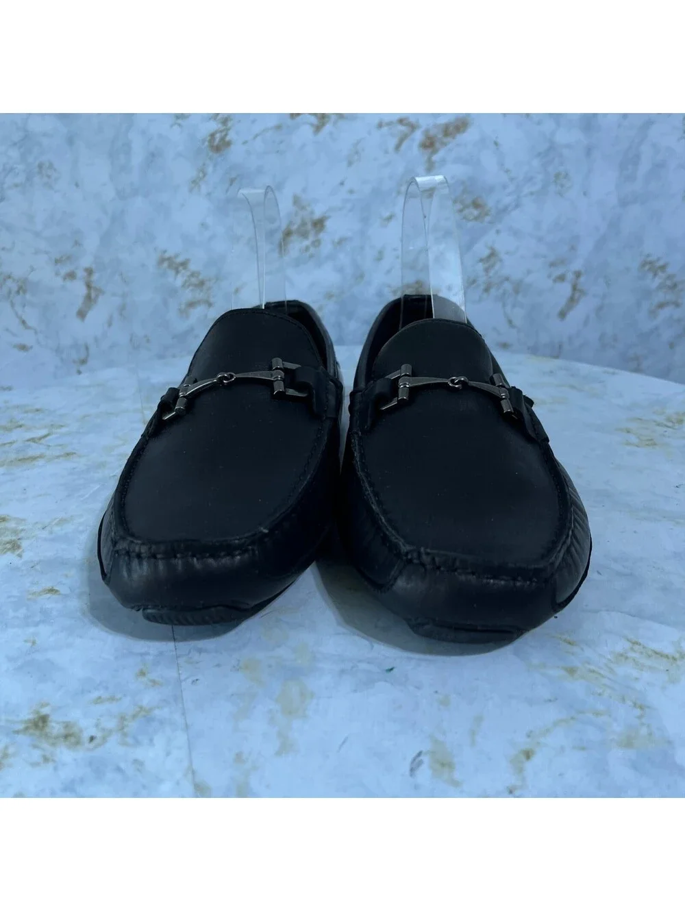 Cole Haan Wyatt Mens Sz 7M Shoes Black Leather Comfort Moccasin Horsebit Loafers